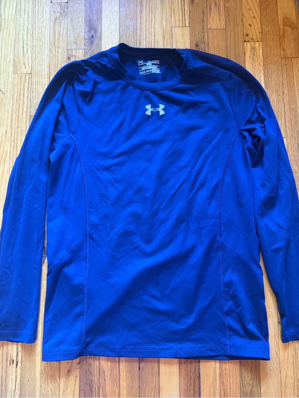 Under Armour Boy’s Long Sleeve Performance Shirt - Blue